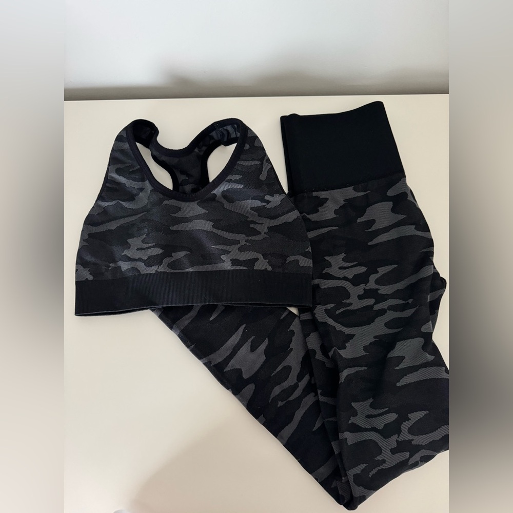 SoulCycle Black Camo Sports Bra
